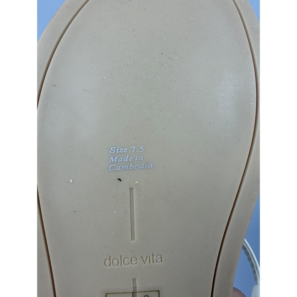 Dolce Vita Dallen Womens Slide Sandals Off White Size 7.5 - Picture 6 of 6
